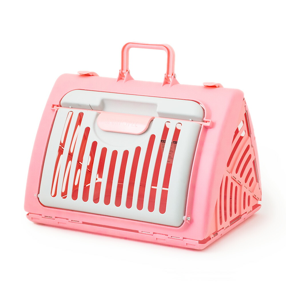 楽天市場】スーパーSALE 75％OFF 折りたたみ式ペットキャリー【ピンク