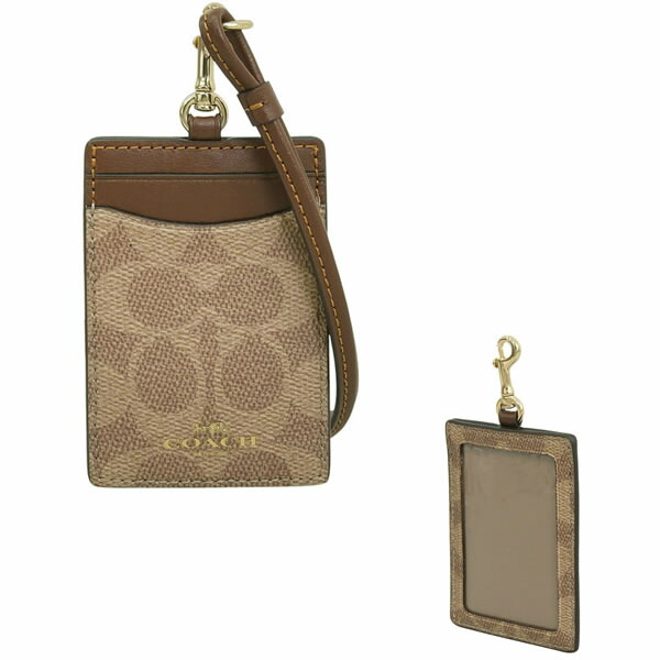 コーチ職 COACH 歌留多入れもの ID歌留多保持者 逃げ道 ID幽客yd 名書き 帆布 赤銅色 LNYRD ID SIG CNVS CZ285 IMXHE