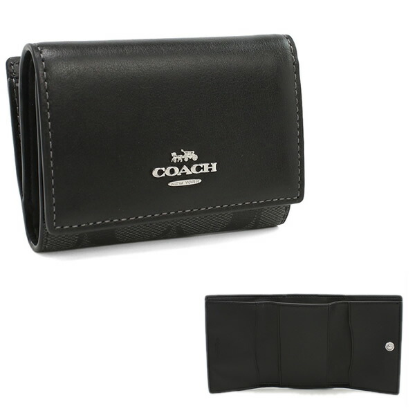 COACH コーチ　三つ折り財布 コーチ COACH 財布 三つ折り 折財布 ミニ レディース レザー