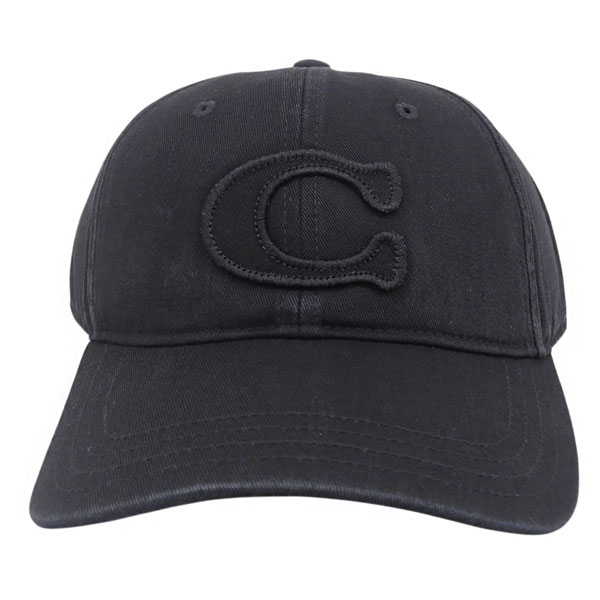 コーチ職 COACH かぶり笠 旗がしら ONE SCC BBALL HAT CCN89 BLK 黒いこと