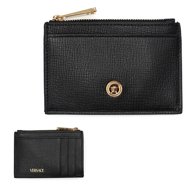 VERSACE ブラックレザー コインケース 楽天市場】VERSACE ヴェルサーチ コインケース カードケース