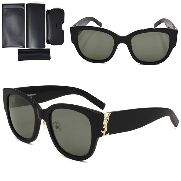 サンローラン サングラス SAINT LAURENT SL M95/K-001 サングラス アジアンフィット メンズ レディース ユニセックス SLM95K-001 ブラック グレー|marcoplus