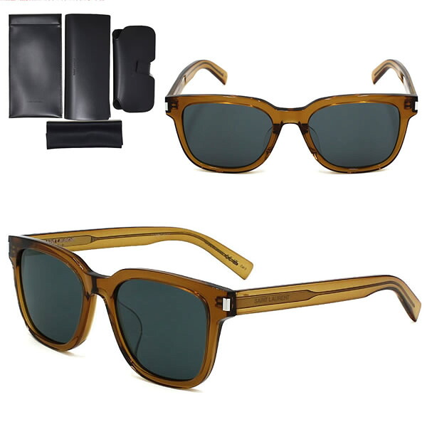 サンローラン サングラス SAINT LAURENT SL 711/K-004 サングラス ブラウン グレー アジアンフィット メンズ レディース ユニセックス SL711K-004｜marcoplus