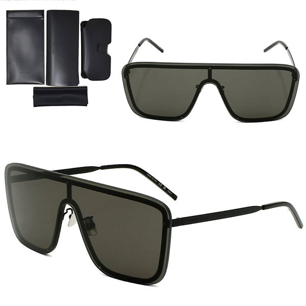 サンローラン サングラス SAINT LAURENT SL 364 MASK-002 サングラス ブラック ノーズパット メンズ レディース ユニセックス SL364MASK-002