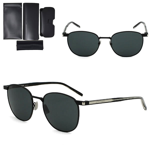 サンローラン サングラス SAINT LAURENT SL747-006 サングラス ブラック ノーズパット メンズ レディース ユニセックス