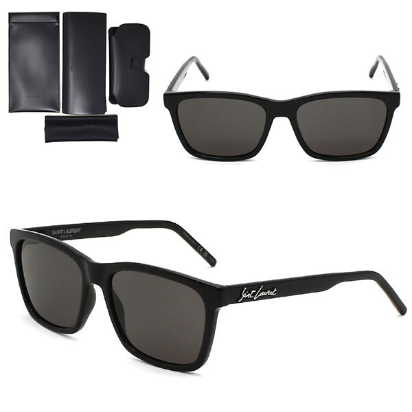 サンローラン 黒眼鏡 SAINT LAURENT SL 318 001 黒眼鏡 SL318-001 世界的填まる 黒いこと 薄墨色 メンズ レディース ユニ一発やる