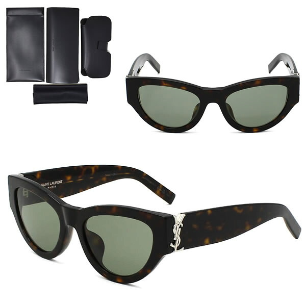 サンローラン サングラス SAINT LAURENT SL M94/F-005 SLM94F-005 サングラス ハバナ グリーン アジアンフィット メンズ レディース ユニセックス｜marcoplus