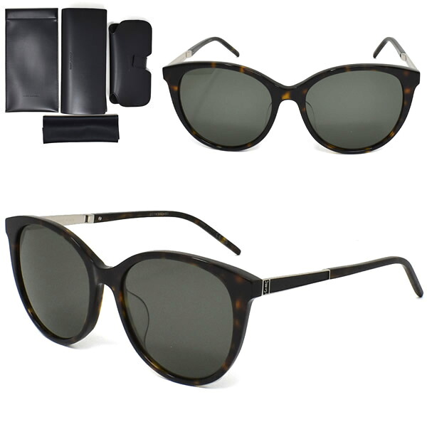 サンローラン サングラス SAINT LAURENT SL M82/F 002 サングラス アジアンフィット メンズ レディース ユニセックス SLM82F-002 ハバナ グレー