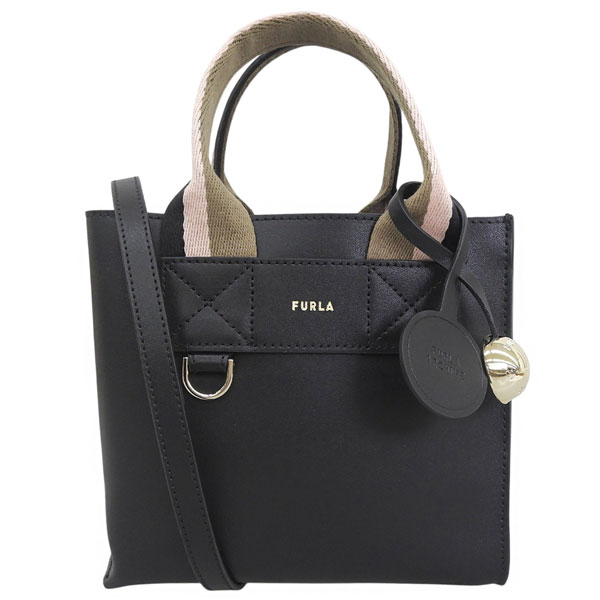 フルラ FURLA ショルダーバッグ ハンドバック 2way 曲がったがけ FURLA DIVIDE IT MINI TOTE WB02068 BX4467 TON00 黒いこと