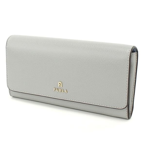 フルラ FURLA 長財布ニ折小銭入付き WP00317 ARE000 4351S FURLA CAMELIA グレー COLOR CRISTALLO+CELE｜marcoplus