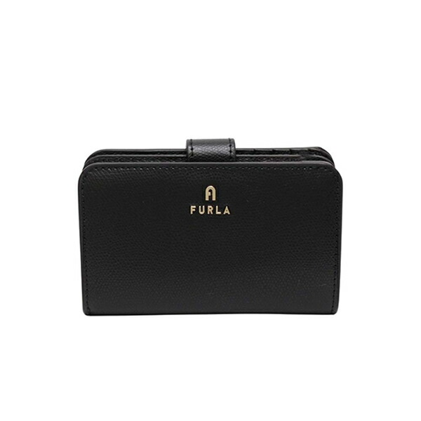 フルラ FURLA 二つ折り財布 折り畳み FURLA CAMELIA M COMPACT WALLET WP00314-ARE000-O6000 ブラック 黒 NERO レディース