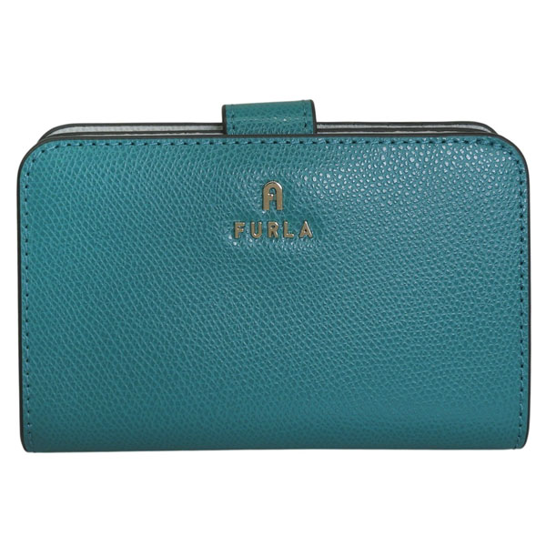 フルラ FURLA 二つ折り財布 折り畳み コンパクト アウトレット カメリア CAMELIA M COMPACT WALLET WP00314 ARE000 4505S グリーングレー