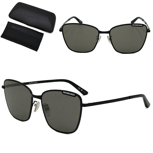バレンシアガ サングラス BALENCIAGA BB0279SA-001 サングラス アジアンフィット ブラック グレー メンズ レディース ユニセックス｜marcoplus 29,770円