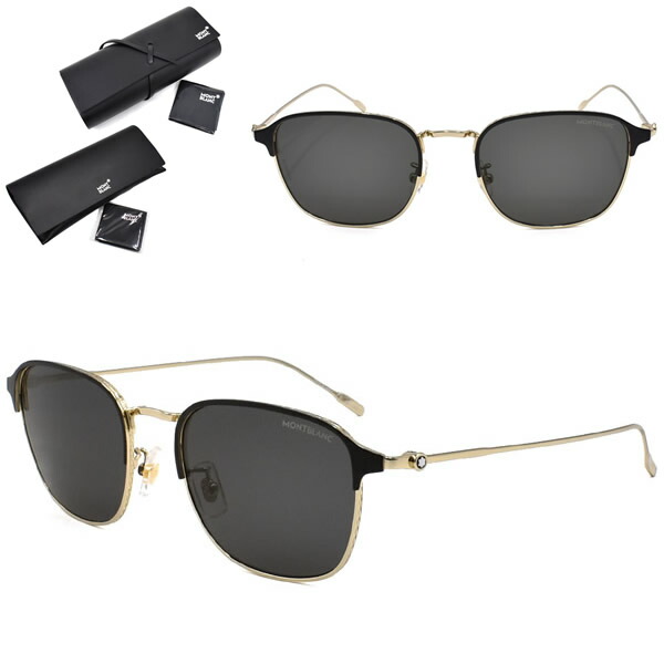 モンブラン 黒眼鏡 MONTBLANC MB0189S-004 黒眼鏡 かっこ良い メンズ レディース ユニ一発やる ゴールド 煙霧