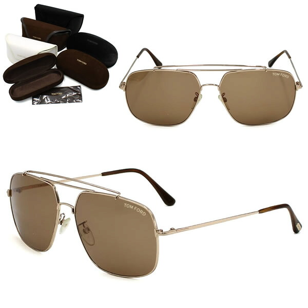 トムフォード サングラス TOM FORD FT0561-K/S 28J 61 TF0561 ゴールド ブラウン アジアンフィット メンズ レディース ユニセックス