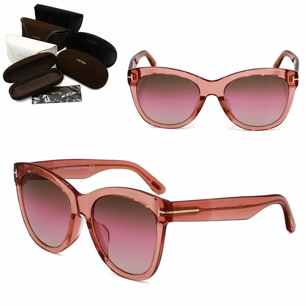 トムフォード サングラス TOM FORD FT0870-F/S 74F 57 TF0870 ピンク クリア アジアンフィット レディース