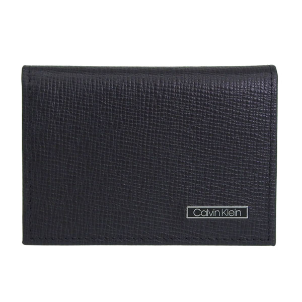 カルバンクライン CALVIN KLEIN カードケース 名刺入れ CARD CASE W GUSSET 31CK200003 ブラック