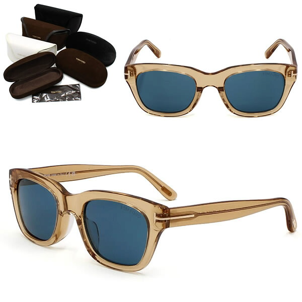 トムフォード サングラス TOM FORD FT0237-F/S 45V 51 TF0237 SNOWDON スノードン ブラウン クリア ブルー アジアンフィット メンズ レディース ユニセックス|marcoplus