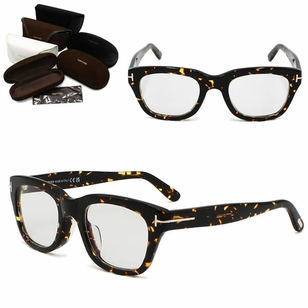 トムフォード サングラス TOM FORD FT0237-F/S 052 51 TF0237 SNOWDON スノードン ハバナ クリア ライトイエロー アジアンフィット メンズ レディース ユニセックス｜marcoplus