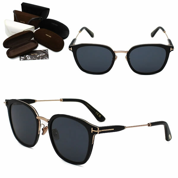 トムフォード サングラス TOM FORD FT1243-K/S 01A 55 TF1243 サングラス EYEWEAR アジアンフィット ブラック グレー ユニセックス