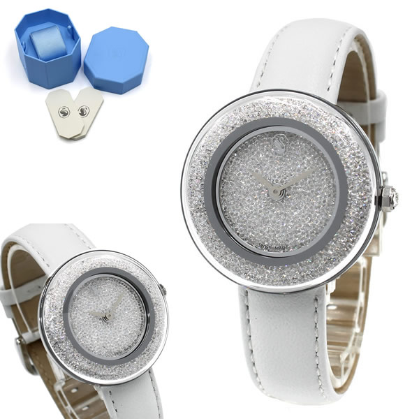 楽天市場】スワロフスキー クリスタルライン アワーズ ウォッチ レザー