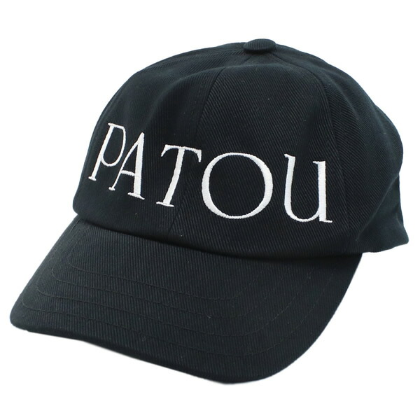 PATOU パトゥ キャップ AC0400132 コットン100% ユニセックス ブラック BLACK