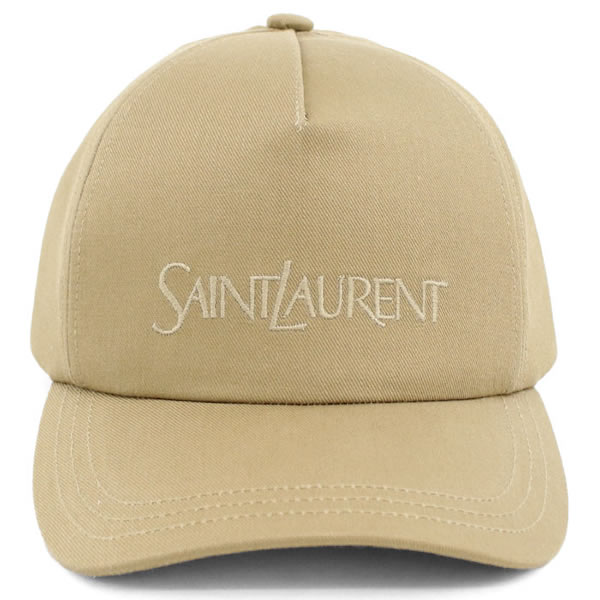 SAINT LAURENT ベージュキャップ 楽天市場】サンローラン ロゴ キャップ キャップ 帽子 ベージュ