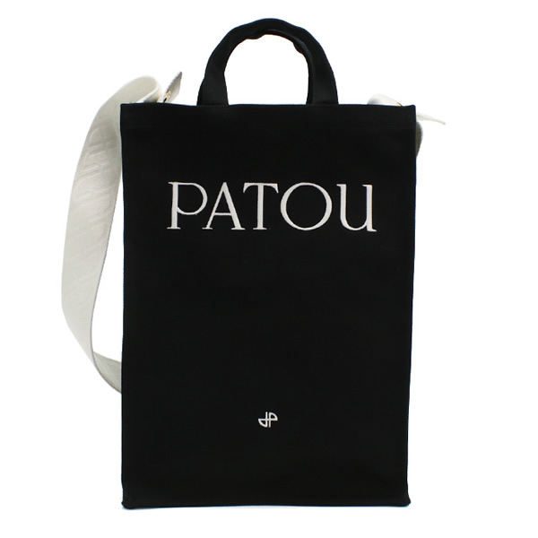 パトゥ PATOU ハンドバッグ ショルダーバッグ ヴァーティカル 2WAY ショルダー ロゴ ブランド AC0620076 999B ブラック|marcoplus