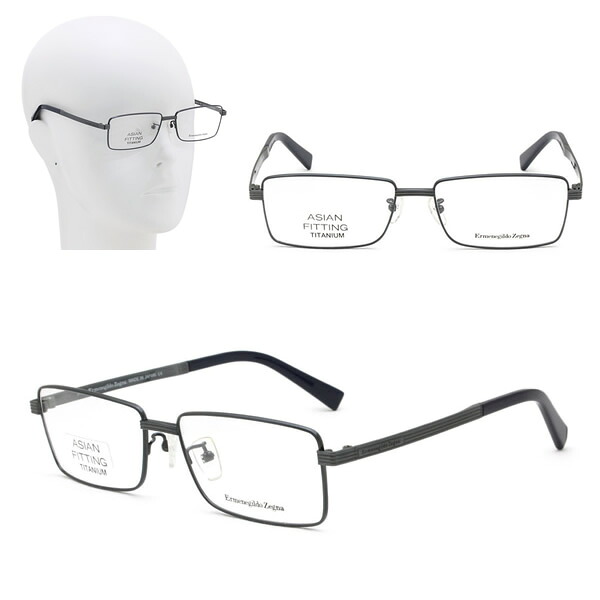ゼニア フレームのみ ZEGNA EZ5096-D/V 091 57 メタリックネイビー Ermenegildo Zegna エルメネジルド・ゼニア メガネ 眼鏡 アジアンフィット|marcoplus