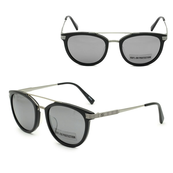 ゼニア サングラス ZEGNA EZ0077-F/S 01C 54 Ermenegildo Zegna エルメネジルド・ゼニア アジアンフィット UVカット メンズ ブラック ガンメタル グレー｜marcoplus