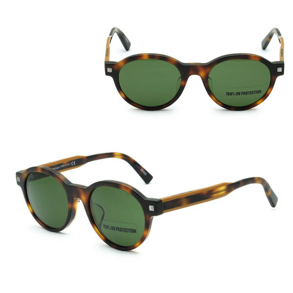 ゼニア サングラス ZEGNA EZ0100-F/S 52F 52 Ermenegildo Zegna エルメネジルド・ゼニア アジアンフィット UVカット メンズ ハバナ キャメル グリーン
