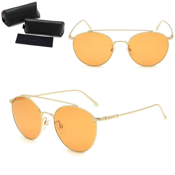 バリー サングラス BALLY BY0042-D/S 28E 56 サングラス ノーズパッド UVカット レディース ピンクゴールド オレンジ｜marcoplus 14,800円