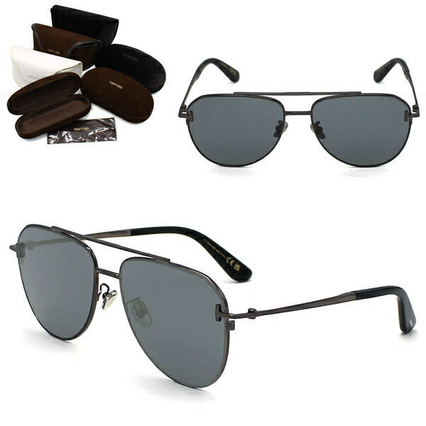 トムフォード サングラス TOM FORD FT1290-K/S 08A 59 TF1290 サングラス EYEWEAR アジアンフィット ガンメタル ブラック グレー ユニセックス