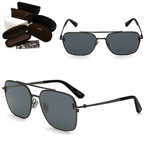 トムフォード サングラス TOM FORD FT1291-K/S 08A 60 TF1291 サングラス EYEWEAR アジアンフィット ガンメタル ブラック グレー ユニセックス