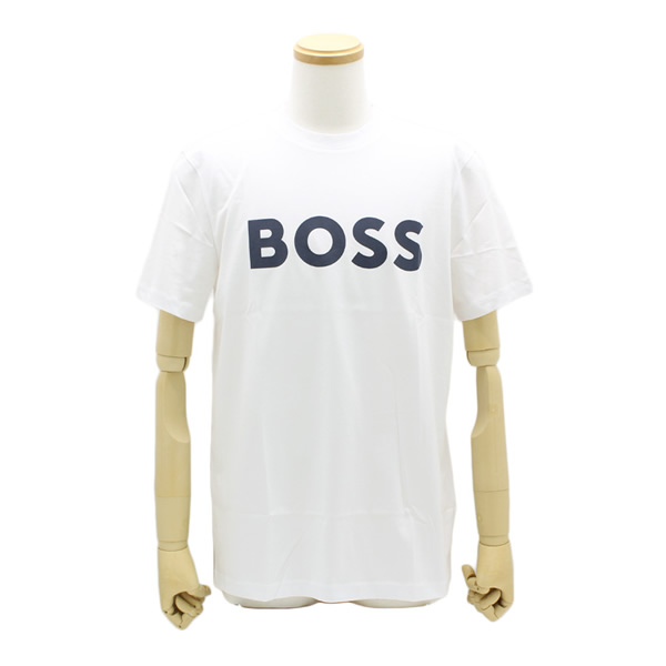 HUGO BOSS ヒューゴボス プルオーバー 50481923-100 半袖 ラバープリントロゴ 白いこと