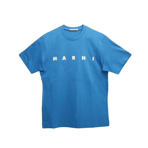 マルニ MARNI Tシャツ ロゴ コットン クルーネックT マルニキッズ MT135U-M002MV-M00RF-0M859 ブルー