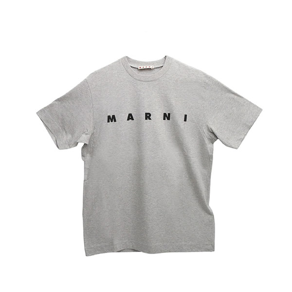 マルニ MARNI Tシャツ ロゴ コットン クルーネックT マルニキッズ MT135U-M002MV-M00RF-0M903 グレー
