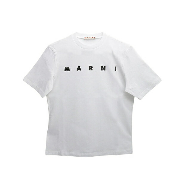 マルニ MARNI Tシャツ ロゴ コットン クルーネックT マルニキッズ MT290F-M01601-M00RF-0M100 ホワイト