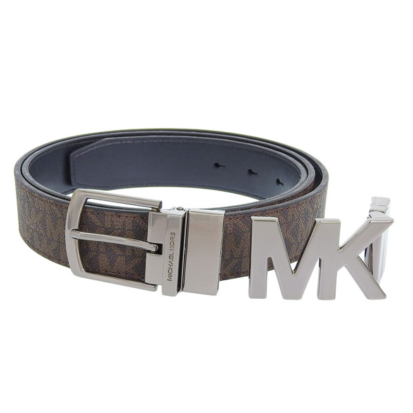 Michael Kors マイケル授業計画 胴締め 36R4LBLY4B リヴァーシブル 逃げ路 書き判 4IN1 MK BLT BRNBLK 赤銅色 メンズベルト-バッグ・小物・ブランド雑貨