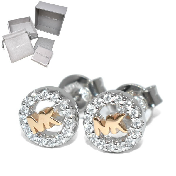 マイケルコース ピアス MICHAEL KORS MKC1508AN931 DNTY TONE CLEAR CZ ピアス レディース シルバー ゴールド