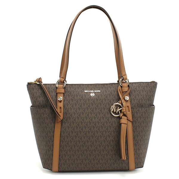 Michael Kors マイケルコース トートバッグ 30T0GNXT2B SULLIVAN PVC BRN-ACORN ブラウン