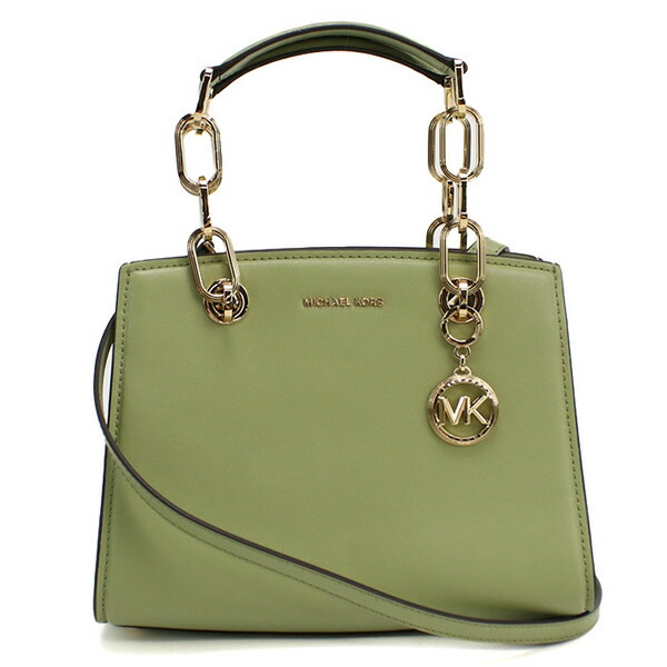 マイケルコース MICHAEL KORS ショルダーバッグ ハンドバッグ CYNTHIA トートバッグ 30S4GCYS1T LEATHER 378 LIGHT SAGE グリーン系