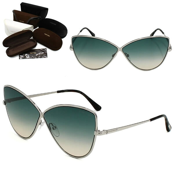 トムフォード サングラス TOM FORD FT0569/S 16W 65 TF0569 シルバー ブリーズグリーングラデーション ノーズパッド メンズ レディース ユニセックス｜marcoplus