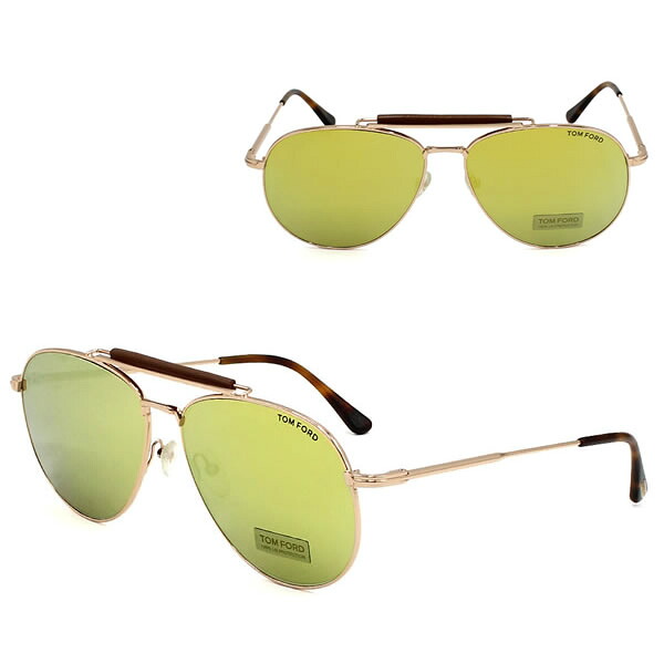トムフォード サングラス TOM FORD FT0536/S 28G 60 TF536 サングラス ノーズパッド 100%UV EYEWEAR メンズ レディース ピンクゴールド イエロー グレー｜marcoplus