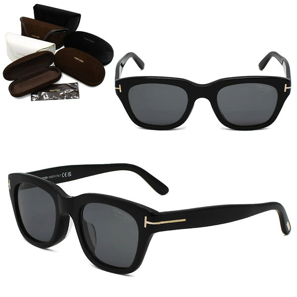 トムフォード サングラス TOM FORD FT0237-F/S 01D 51 SNOWDON TF0237 スノードン サングラス 偏光レンズ アジアンフィット ブラック グレー 27,170円