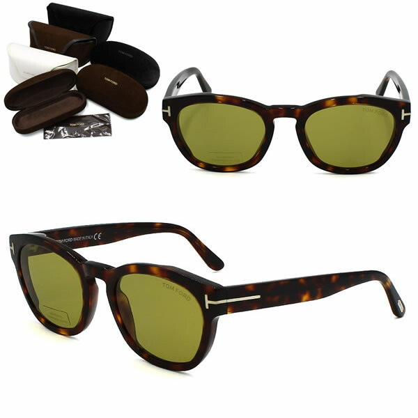 トムフォード サングラス TOM FORD FT0590/S 52N 51 ハバナ グリーン グローバルフィット メンズ レディース ユニセックス