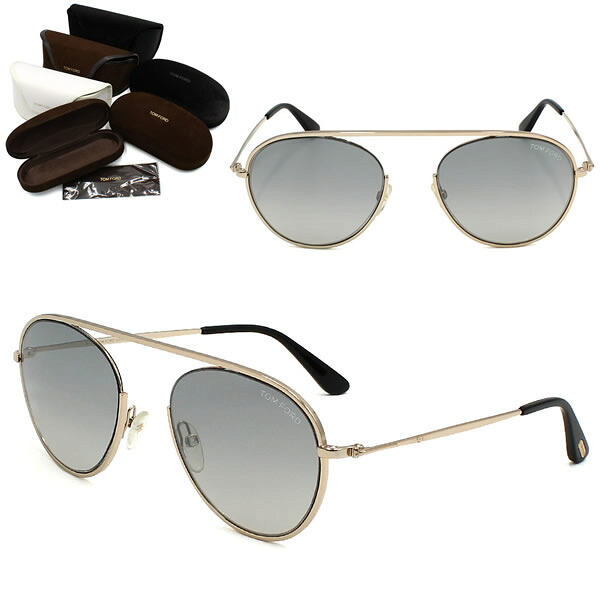 トムフォード サングラス TOM FORD FT0599/S 28C 55 ピンクゴールド グレーグラデーション ノーズパット メンズ レディース ユニセックス｜marcoplus