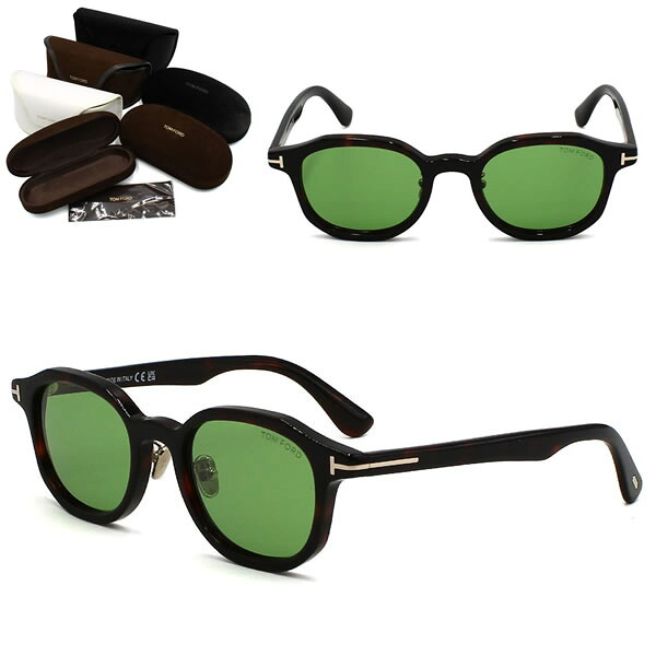 トムフォード サングラス TOM FORD FT1149-D/S 52N 50 TF1149 サングラス EYEWEAR ダークハバナ グリーン アジアンフィット メンズ レディース ユニセックス｜marcoplus