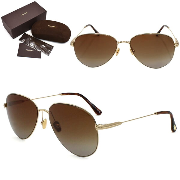 トムフォード サングラス TOM FORD FT0993/S 32F 59 サングラス EYEWEAR アジアンフィット ユニセックス ゴールド ブラウングラデーショングレー 23,998円