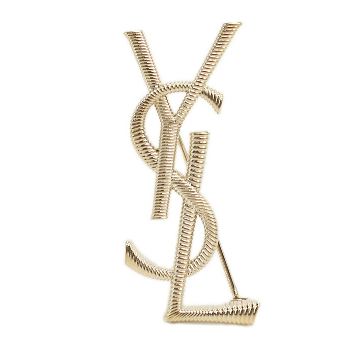 楽天市場】【返品OK】 イヴ サンローラン YSLロゴ ゴールドカラー 回転